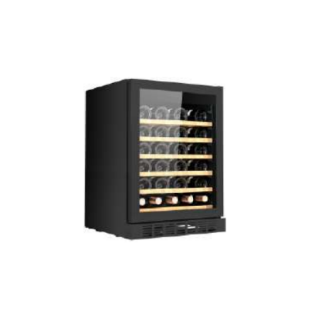46 Botellas Enfriador de vino 5℃~18℃, 595 x 570 x (820mm-870mm) con Puerta de Cristal