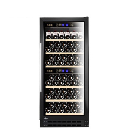 CHIGO 73 Botellas Enfriador de vino 5℃~22℃, 188L, 648 x 672 x 1300mm con Puerta de Cristal