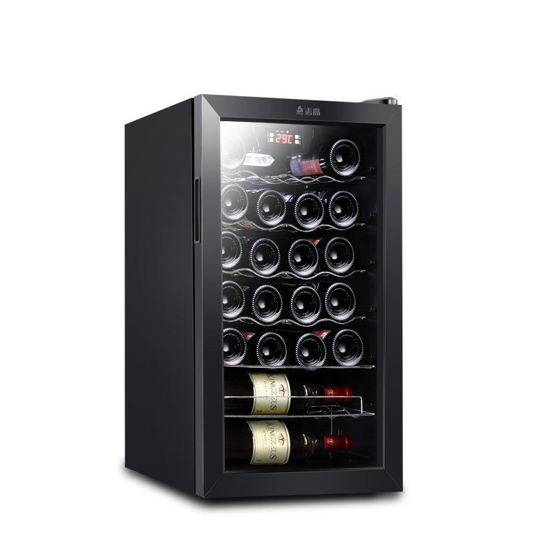 CHIGO 22 Botellas Enfriador de vino 5℃~22℃, 62L, 620 x 650 x 720mm con Puerta de Cristal