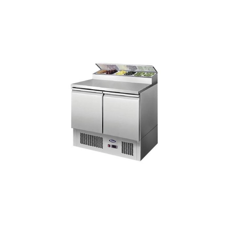 MESA FRIA CON 2 PUERTAS MESA INGREDIENTES 300L 310W -2 ℃ ~ 8 ℃