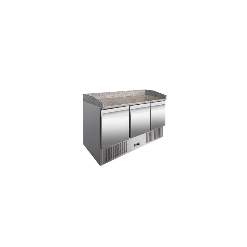 MESA FRIA PARA PIZZA CON 3 PUERTAS 380L 300W -2 ℃ ~ 8 ℃