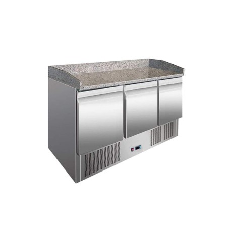 MESA FRIA PARA PIZZA CON 3 PUERTAS 380L 300W -2 ℃ ~ 8 ℃