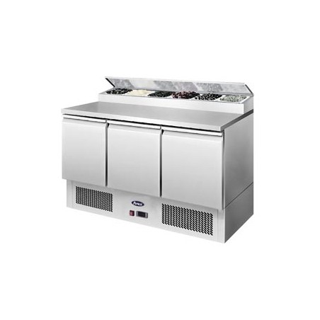 MESA FRIA INGREDIENTES CON 3 PUERTAS 380L 310W -2 ℃ ~ 8 ℃