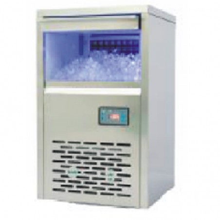 MAQUINA HIELO CUADRADO AIR 190W INOX 304 40KG/24H CE 375*415*615MM ALMACÉN 10KG