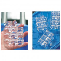Máquina de Hielo Cuadrado HEDECO - 40kg/24h - Aire/ Agua - 190W 375x415x615MM