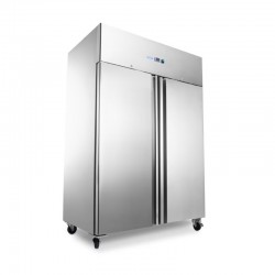 CONGELADOR VERTICAL INOX ARMARIO 2 PUERTA 1160L, 2℃ ~ 28 ℃, 380W, 1340*810*2010MM