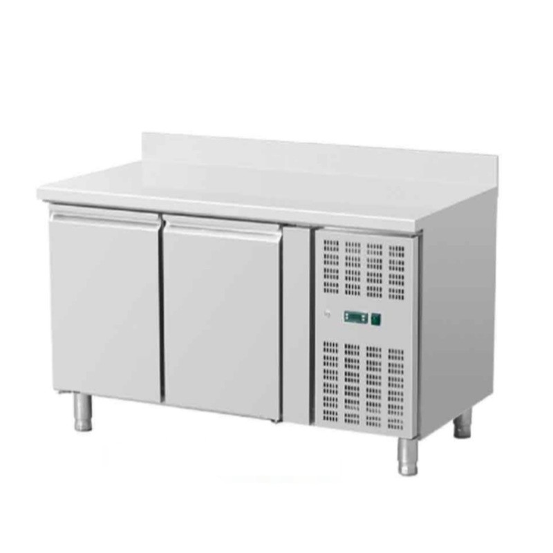 MESA FRIA CONGELADOR CON 2 PUERTAS MESA INGREDIENTES CON VENTILADA 260L 538W -18 ℃ ~ 25 ℃