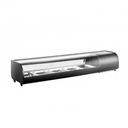 Vitrina refrigerada para sushi & tapa 2-10°C 230W 132L  5*1/2GN 1771*406*316MM