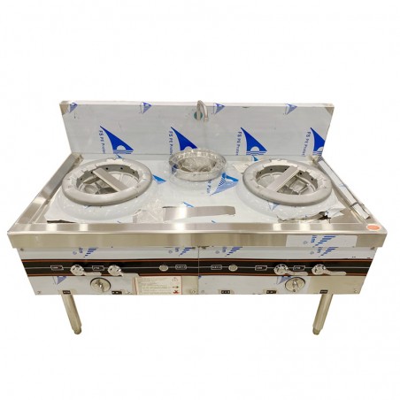 Cocina de Gas con 2 quemadores, 1 alta potencia y 1 baja potencia 1500*800*800*300MM