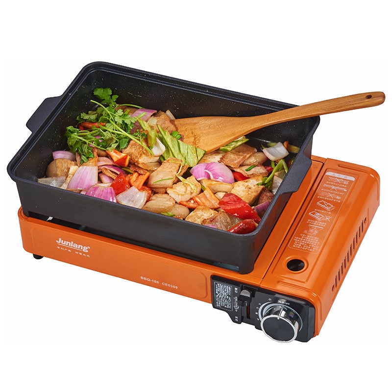 Wok Cocina Gas Hornillo Camping Cocina Portátil Estable con Wok