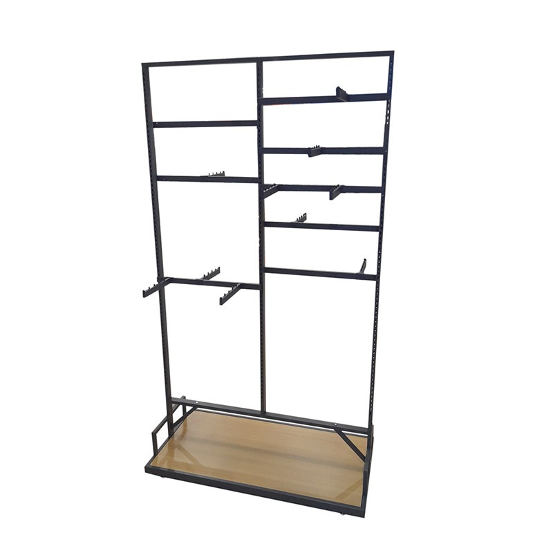 Estante De Pared De Hierro Vintage, Estante De Madera Maciza