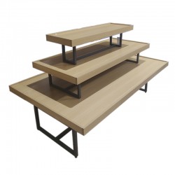 Expositor De Madera Y Gris...