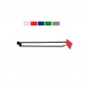 Gancho para Tubo Doble Gris Linea con Portaprecios 35/40cm Φ8mm 50Uds/Caja