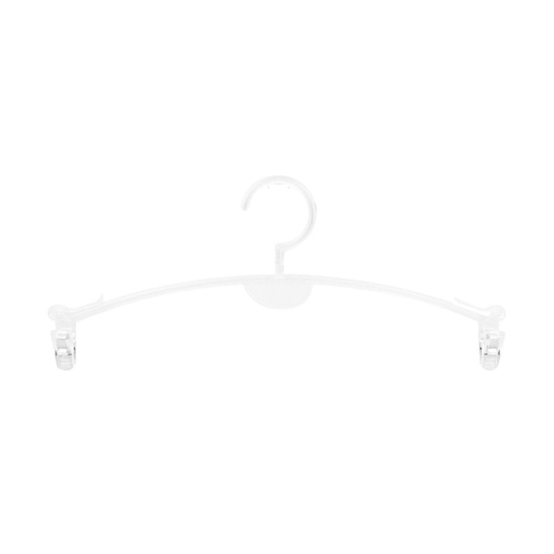Percha Plástico Lencería Transparente Con Pinzas 275 MM