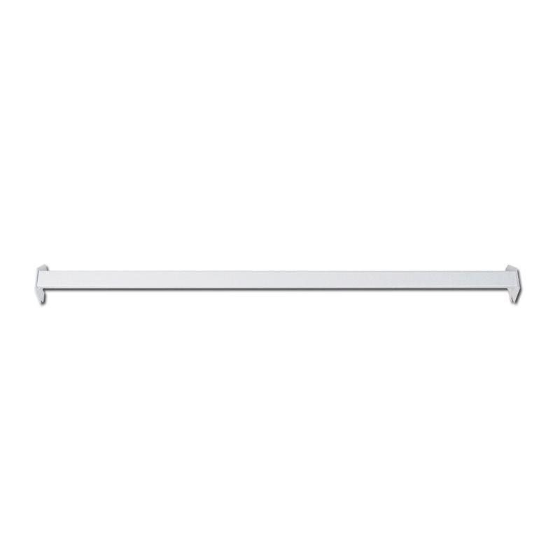 Barra De Carga Metálica Para Cremallera  90 CM O 120 CM, Acero Gris Para Ganchos Cuadrados