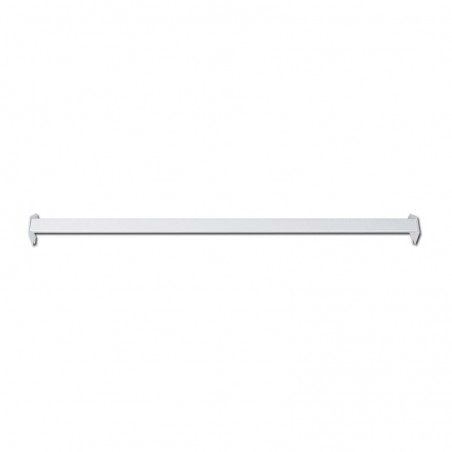 Barra De Carga Metálica Para Cremallera 90 CM O 120 CM, Acero Gris Para Ganchos Cuadrados