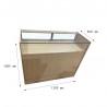 白榉展示柜台 带玻璃 1200x500x1000MM