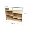 Mostrador Expositor Blanco Haya 1200x500x1000 MM