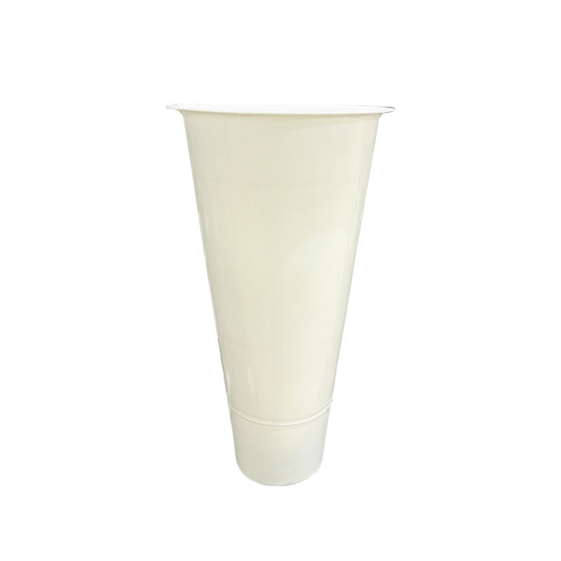 Cubo Expositor de Flores Plástico Blanco