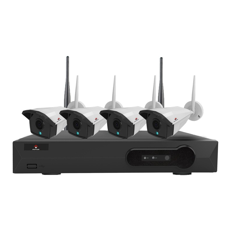 Kit Videovigilancia Inalámbrico - AVITOM 4CH 3MP WiFi HD