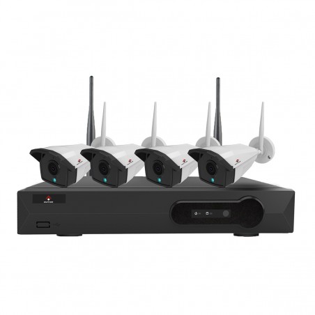 Kit Videovigilancia Inalámbrico - AVITOM 4CH 3MP WiFi HD