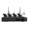 Kit Videovigilancia Inalámbrico - AVITOM 4CH 3MP WiFi HD