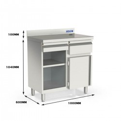 Mesa Cafetero INOX 1000*600*1040MM