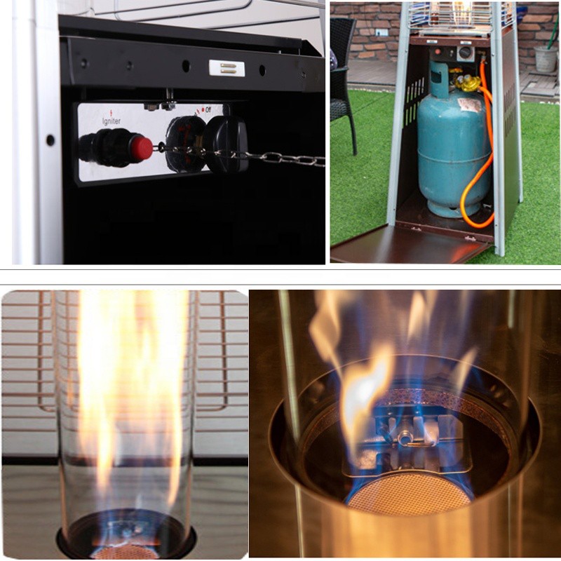 Estufa de Gas Exterior Cilíndrica, estufa ideal para uso exterior