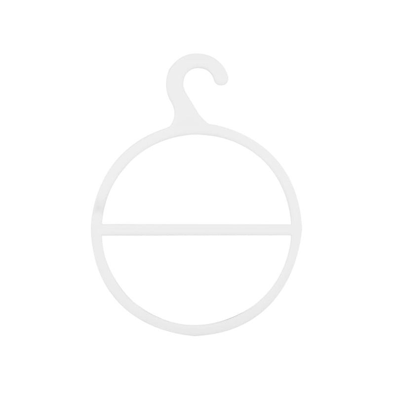 Percha Circular para Bufandas - 12.5cm - Blanco y Negro