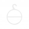 Percha Circular para Bufandas - 12.5cm - Blanco y Negro