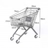 Carro de Supermercado Gris 60L