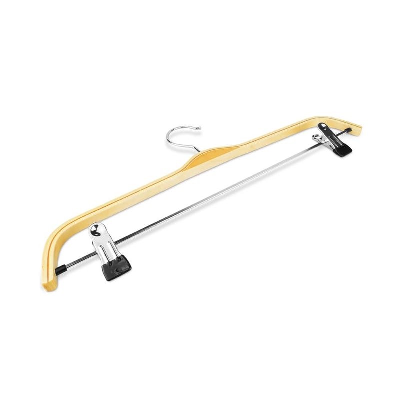 PERCHA DE MADERA CON PINZAS 37,5 CM