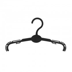 PERCHA DE PLÁSTICO CON PINZAS 25,5 CM