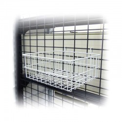 CESTA BLANCA PARA REJA 90 CM