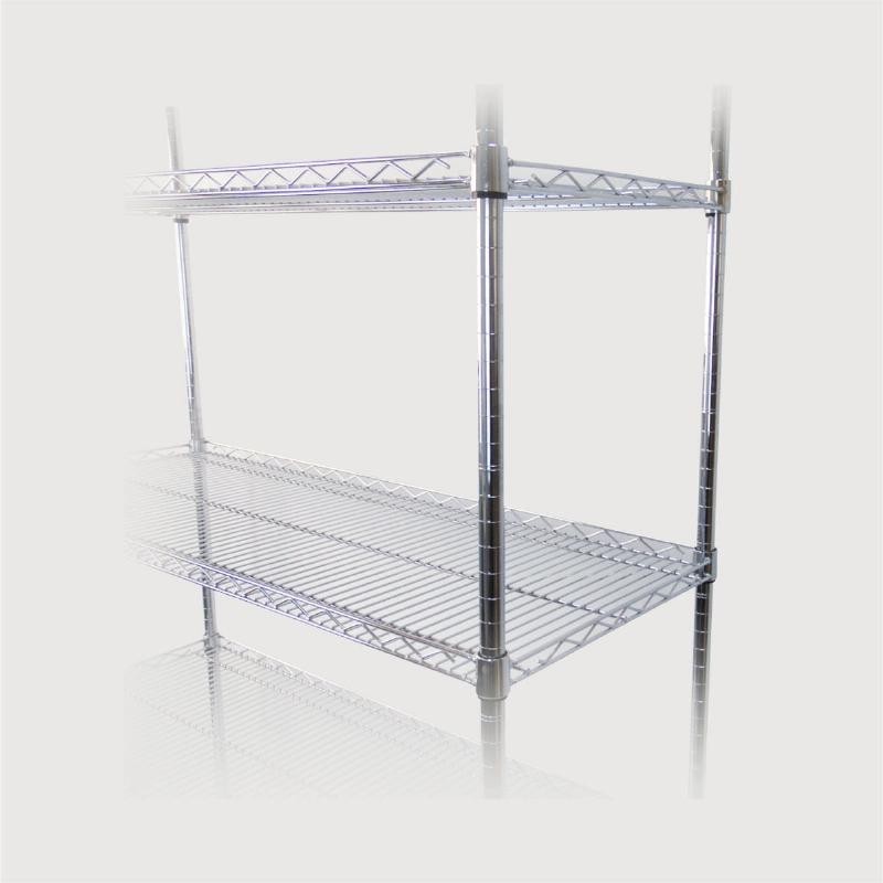 ⭐ Estantería Tubular Cromada 120 CM 【Yonhoo】→ Equipamiento Comercial