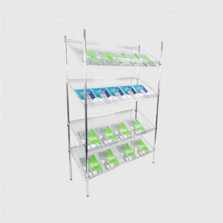 ESTANTERÍA TUBULAR CROMADA 120 CM