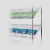 ESTANTERÍA TUBULAR CROMADA 120 CM