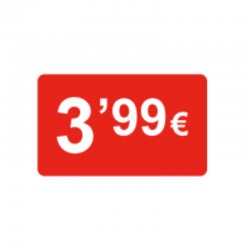 ETIQUETAS ADHESIVAS "3,99€"