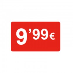 ETIQUETAS ADHESIVAS "9,99€"