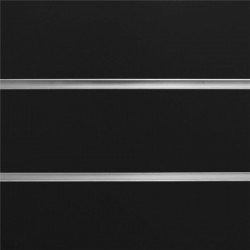 挂钩槽板 黑色 7.5 槽（2 件），带铝制导轨（15 件）