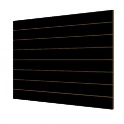 Góndola Doble Panel de Lamas Cromada