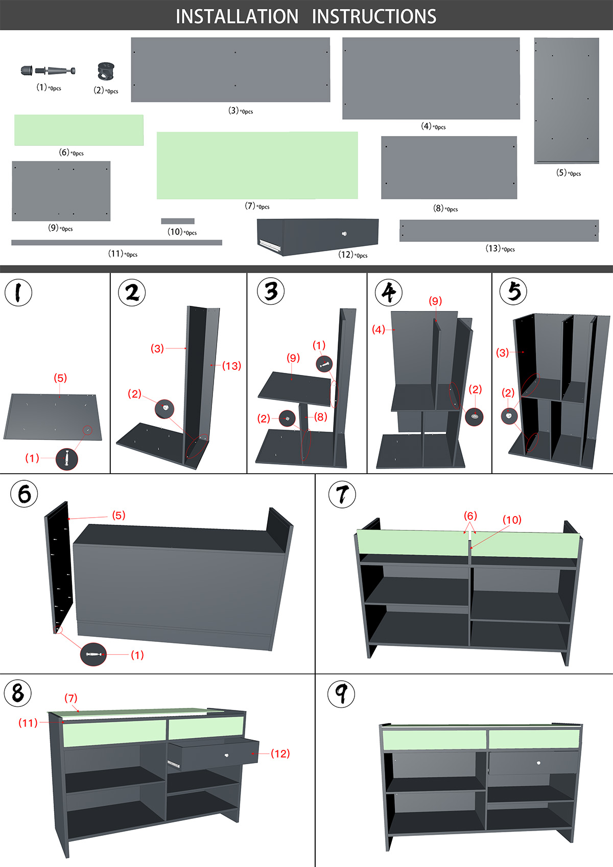 MOSTRADOR 1200*500*1000 展柜 源树纸业“白榉” -